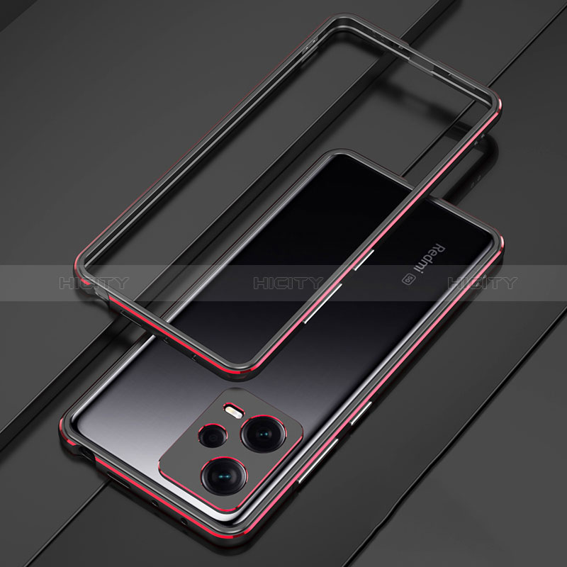 Custodia Lusso Alluminio Laterale Cover per Xiaomi Redmi Note 12 Explorer