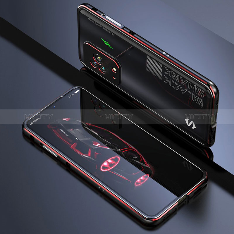 Custodia Lusso Alluminio Laterale Cover S01 per Xiaomi Black Shark 5 5G