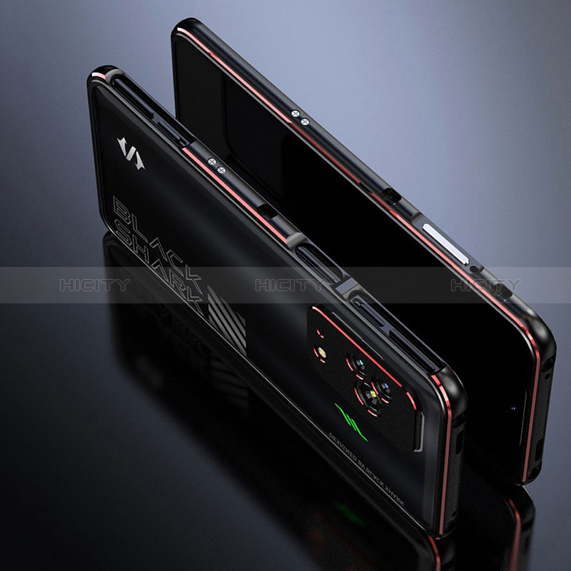 Custodia Lusso Alluminio Laterale Cover S01 per Xiaomi Black Shark 5 5G