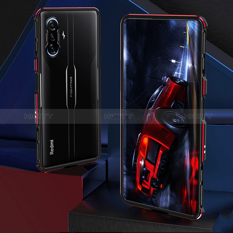 Custodia Lusso Alluminio Laterale Cover S01 per Xiaomi Redmi K40 Gaming 5G