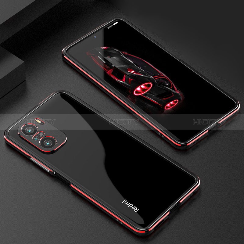 Custodia Lusso Alluminio Laterale Cover S01 per Xiaomi Redmi K40 Pro 5G