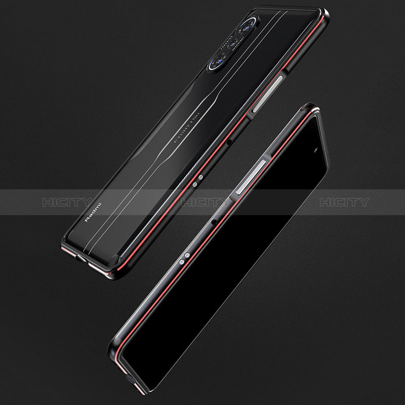 Custodia Lusso Alluminio Laterale Cover S02 per Xiaomi Redmi K40 Gaming 5G