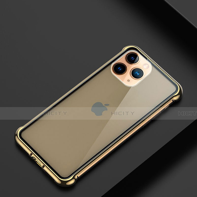 Custodia Lusso Alluminio Laterale Cover T01 per Apple iPhone 11 Pro