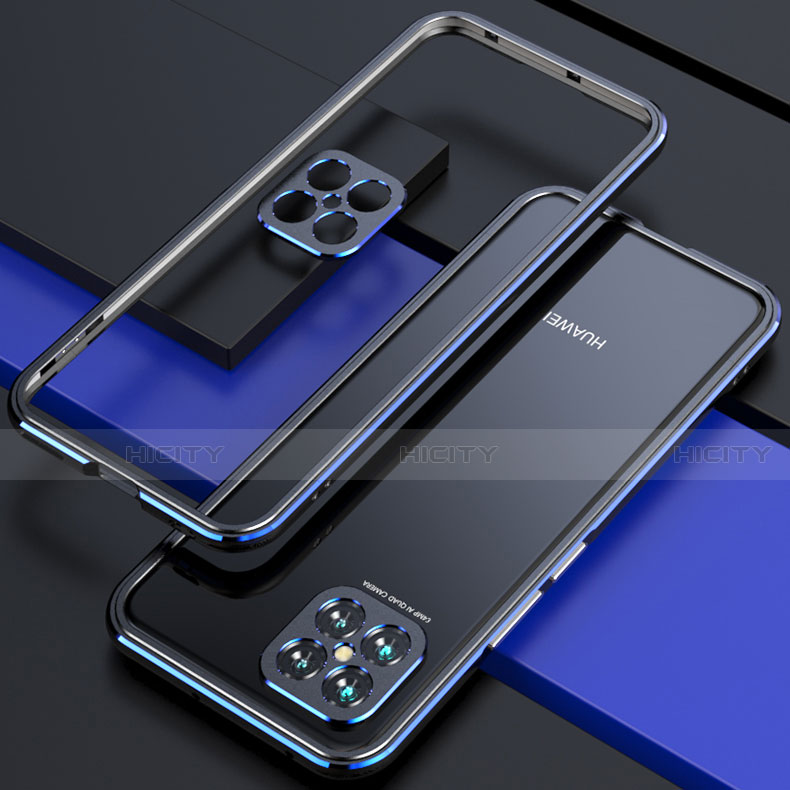 Custodia Lusso Alluminio Laterale Cover T01 per Huawei Nova 8 SE 5G Nero