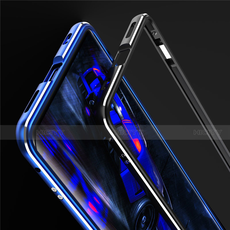 Custodia Lusso Alluminio Laterale Cover T01 per Oppo Find X2