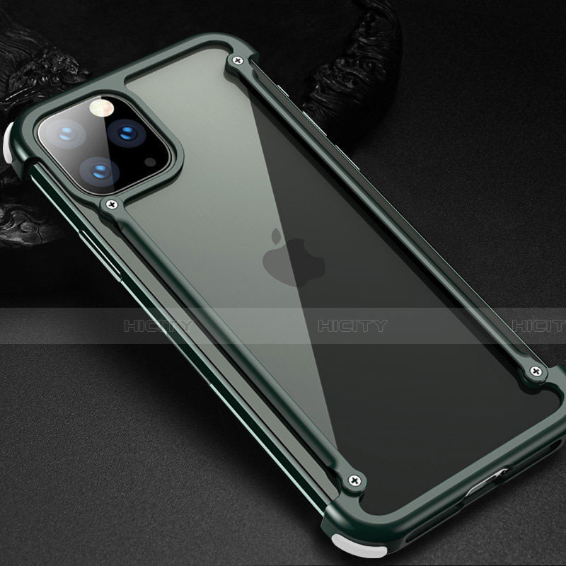 Custodia Lusso Alluminio Laterale Cover T02 per Apple iPhone 11 Pro Max