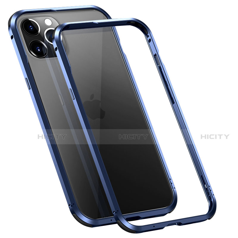 Custodia Lusso Alluminio Laterale Cover T02 per Apple iPhone 12 Pro