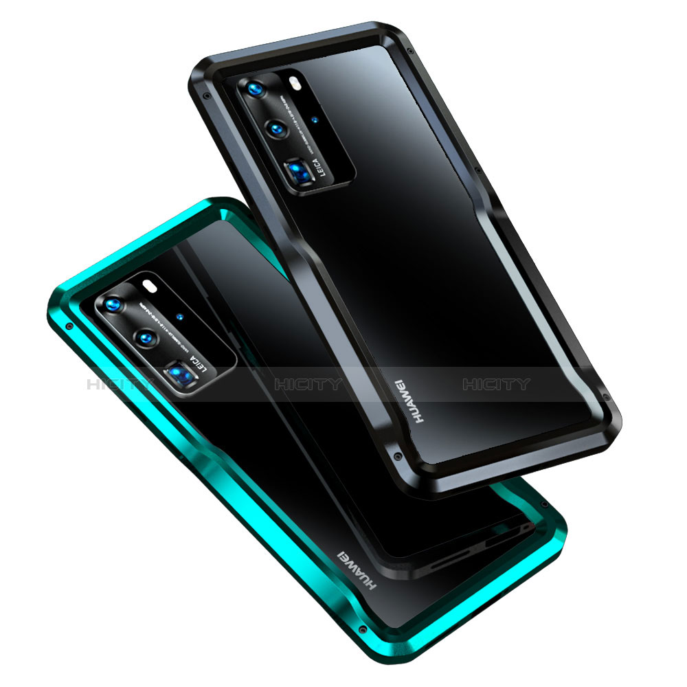 Custodia Lusso Alluminio Laterale Cover T02 per Huawei P40 Pro