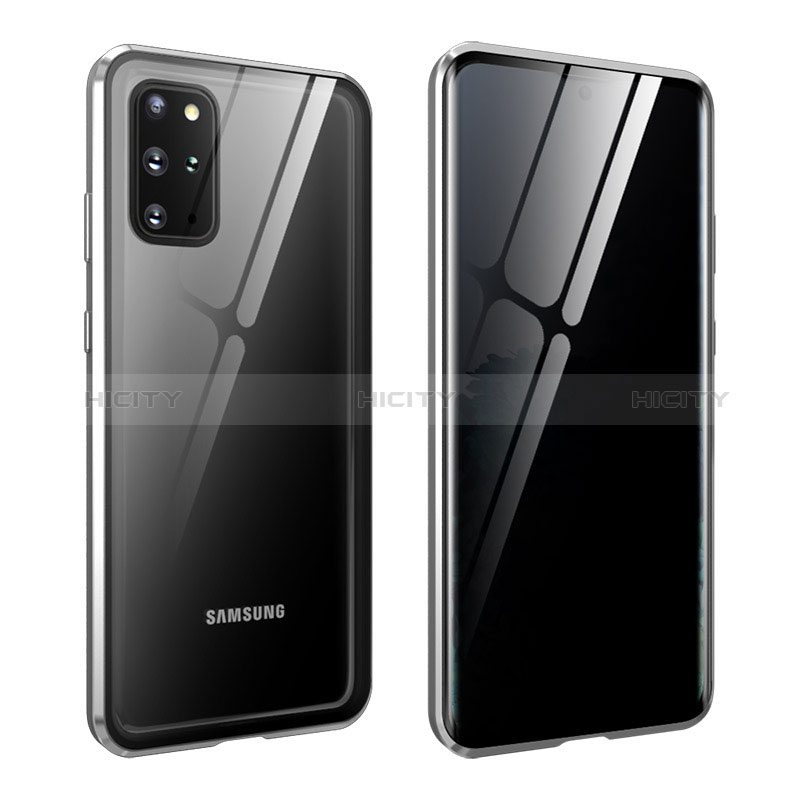 Custodia Lusso Alluminio Laterale Specchio 360 Gradi Cover LK2 per Samsung Galaxy S20 Plus