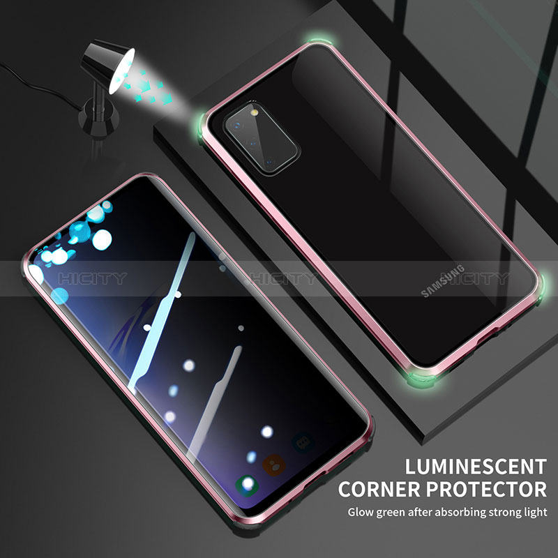 Custodia Lusso Alluminio Laterale Specchio 360 Gradi Cover LK3 per Samsung Galaxy S20