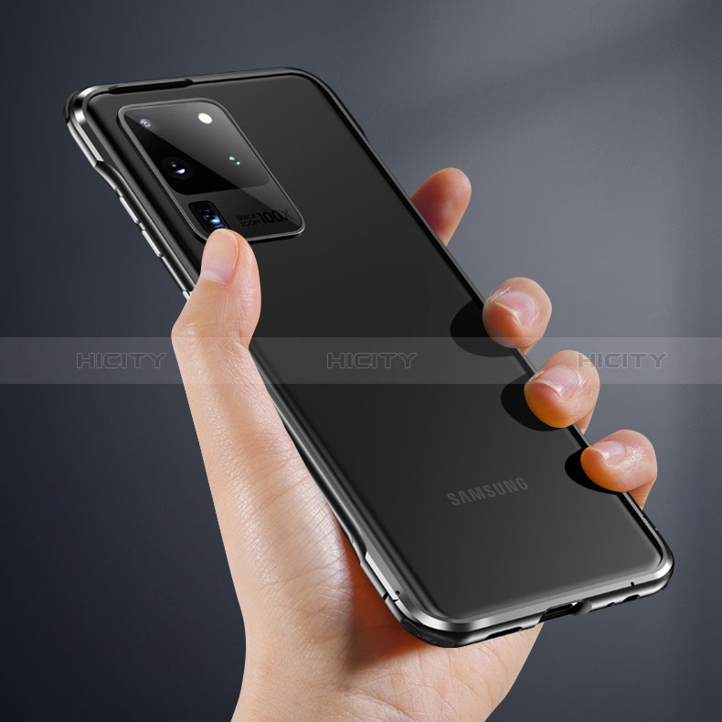 Custodia Lusso Alluminio Laterale Specchio 360 Gradi Cover LK4 per Samsung Galaxy S20