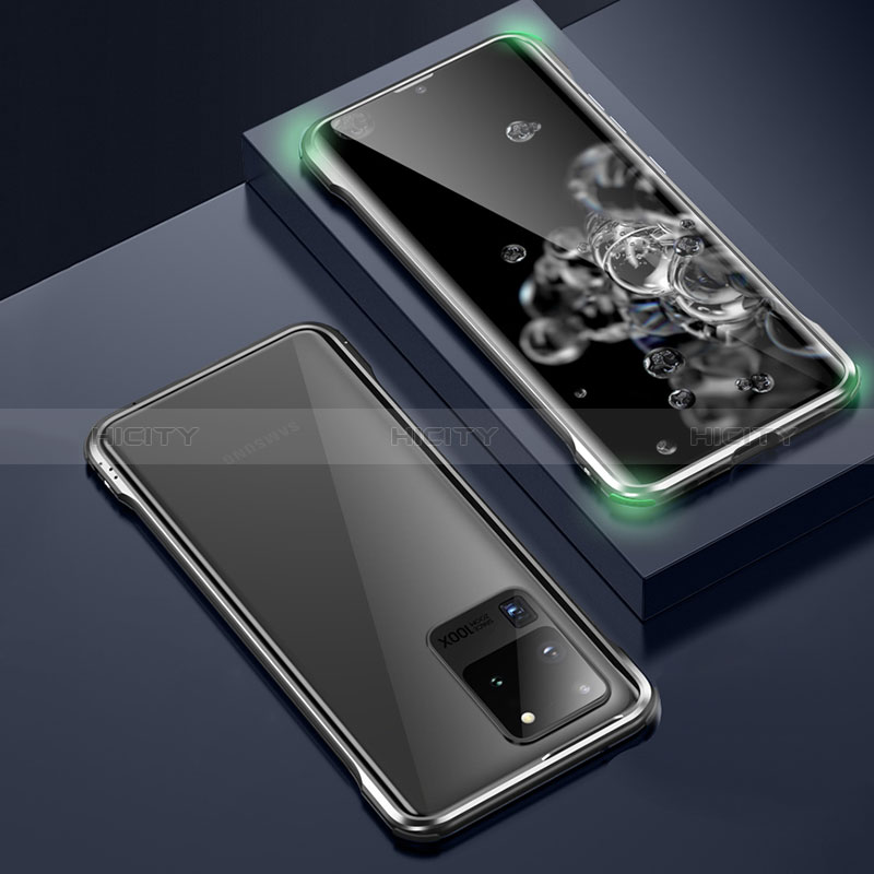 Custodia Lusso Alluminio Laterale Specchio 360 Gradi Cover LK4 per Samsung Galaxy S20