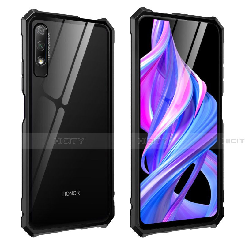 Custodia Lusso Alluminio Laterale Specchio 360 Gradi Cover M01 per Huawei Honor 9X