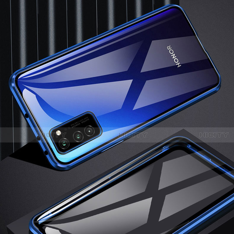 Custodia Lusso Alluminio Laterale Specchio 360 Gradi Cover M01 per Huawei Honor View 30 5G