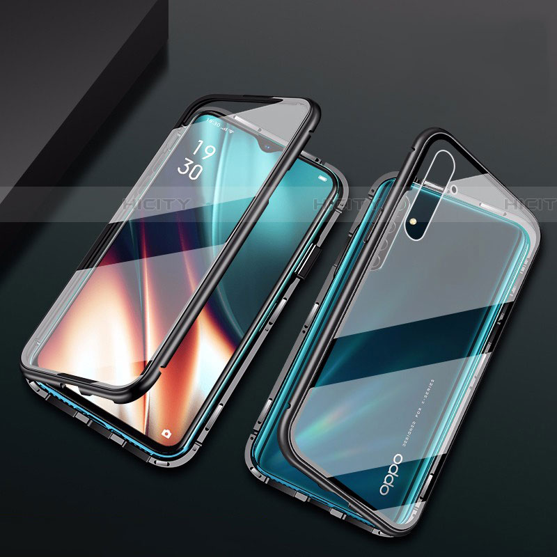 Custodia Lusso Alluminio Laterale Specchio 360 Gradi Cover M01 per Oppo K5