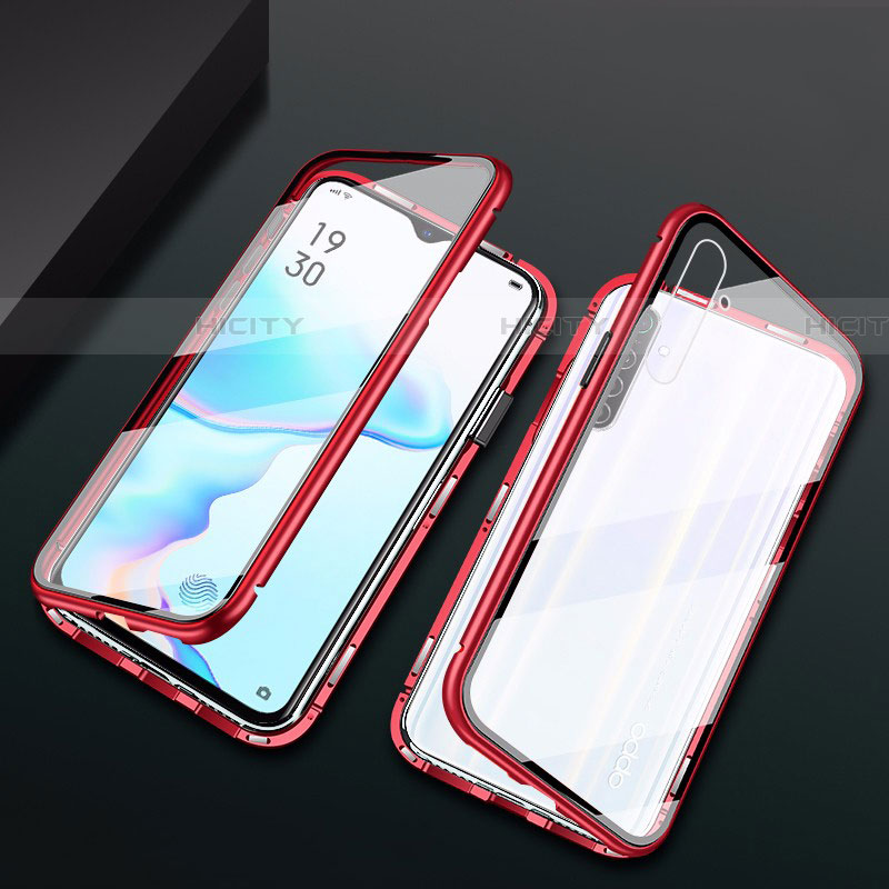 Custodia Lusso Alluminio Laterale Specchio 360 Gradi Cover M01 per Oppo K5