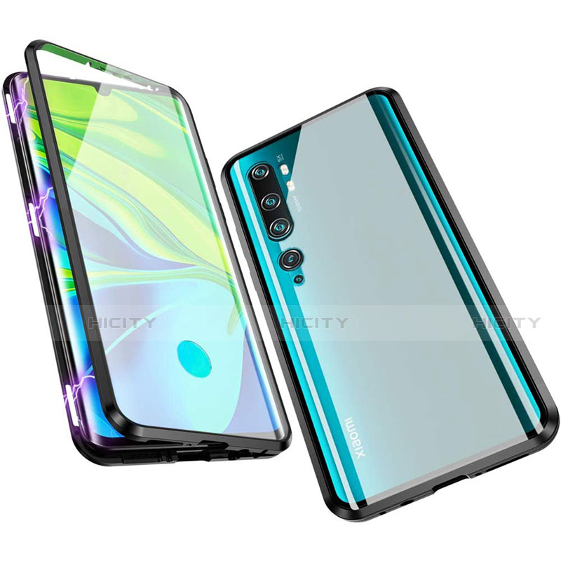 Custodia Lusso Alluminio Laterale Specchio 360 Gradi Cover M01 per Xiaomi Mi Note 10