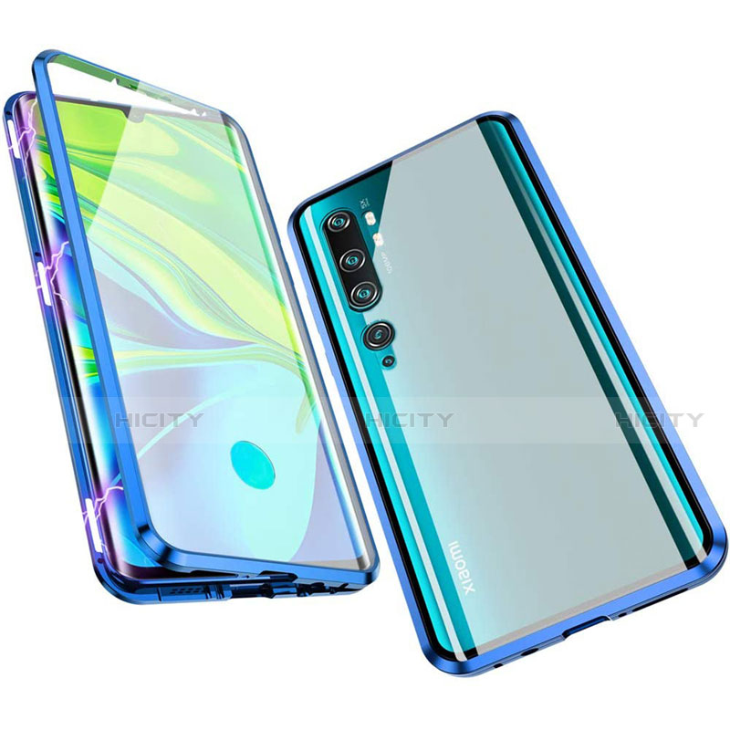 Custodia Lusso Alluminio Laterale Specchio 360 Gradi Cover M01 per Xiaomi Mi Note 10 Pro