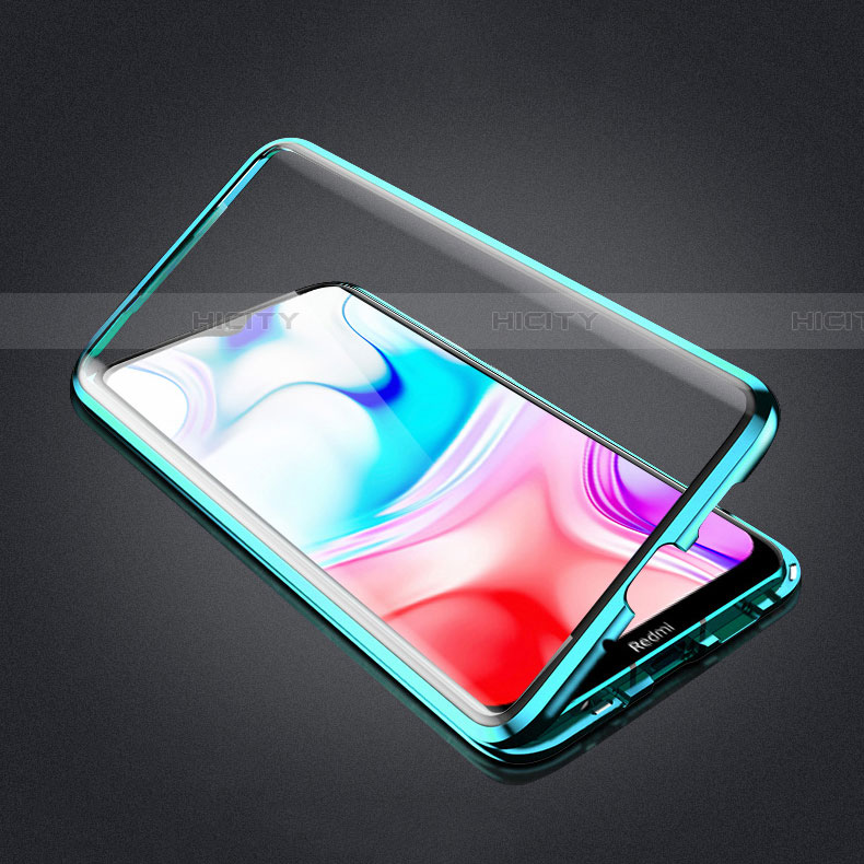 Custodia Lusso Alluminio Laterale Specchio 360 Gradi Cover M01 per Xiaomi Redmi 8