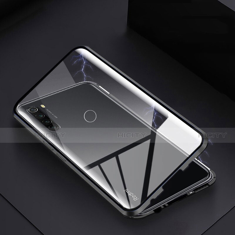 Custodia Lusso Alluminio Laterale Specchio 360 Gradi Cover M01 per Xiaomi Redmi Note 8 (2021)