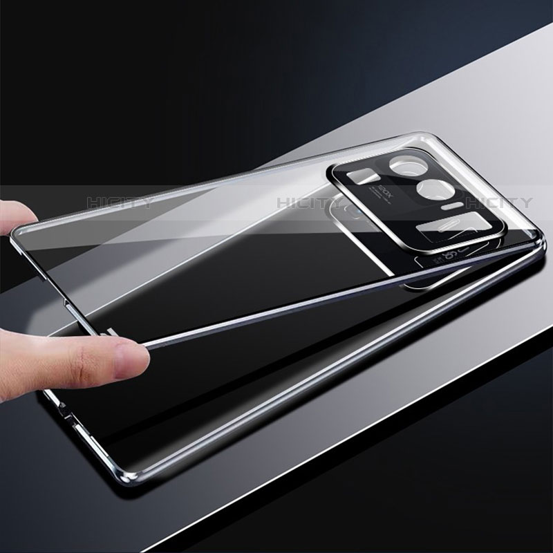 Custodia Lusso Alluminio Laterale Specchio 360 Gradi Cover M02 per Xiaomi Mi 11 Ultra 5G