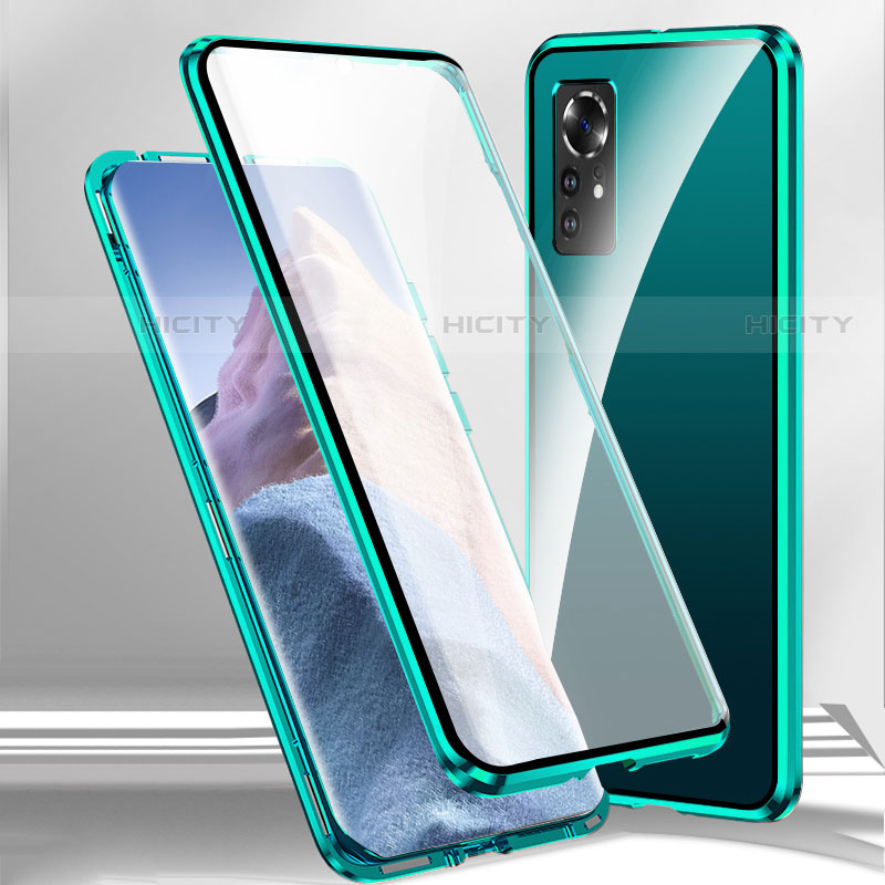 Custodia Lusso Alluminio Laterale Specchio 360 Gradi Cover M02 per Xiaomi Mi 12X 5G Verde