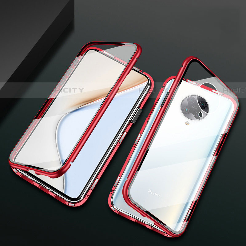 Custodia Lusso Alluminio Laterale Specchio 360 Gradi Cover M02 per Xiaomi Poco F2 Pro