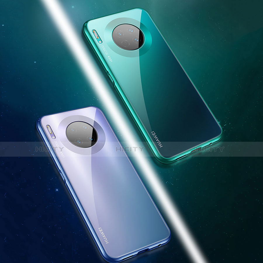 Custodia Lusso Alluminio Laterale Specchio 360 Gradi Cover M03 per Huawei Mate 30 Pro