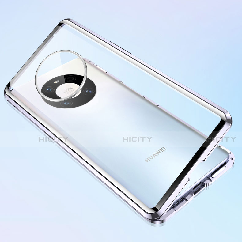 Custodia Lusso Alluminio Laterale Specchio 360 Gradi Cover M03 per Huawei Mate 40E Pro 5G