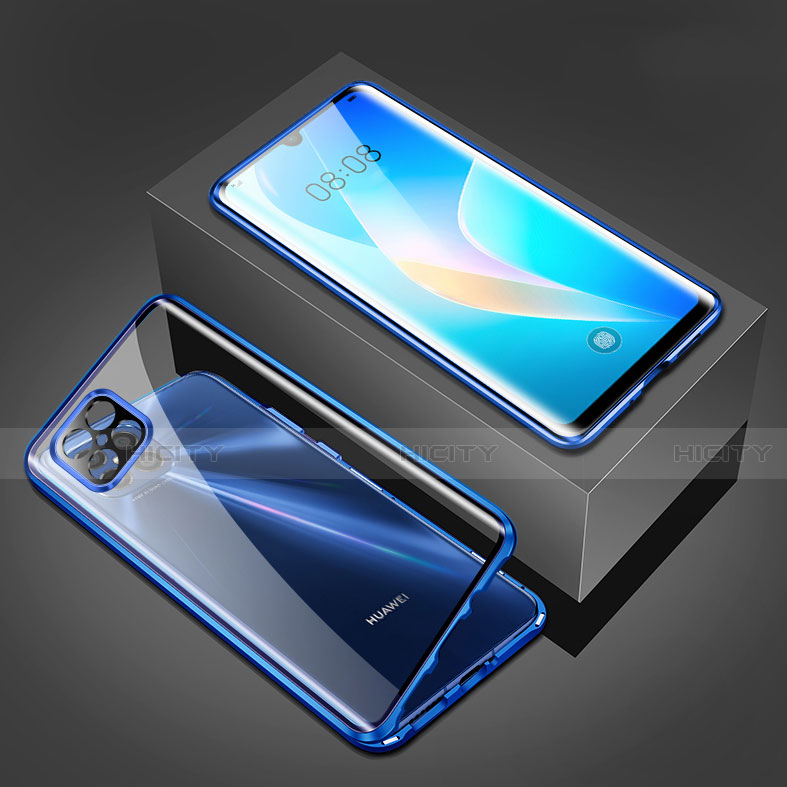 Custodia Lusso Alluminio Laterale Specchio 360 Gradi Cover M03 per Huawei Nova 8 SE 5G