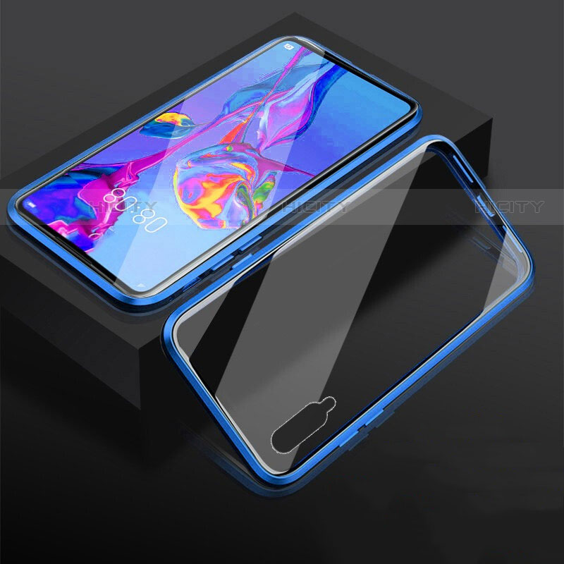 Custodia Lusso Alluminio Laterale Specchio 360 Gradi Cover M03 per Huawei Y9s