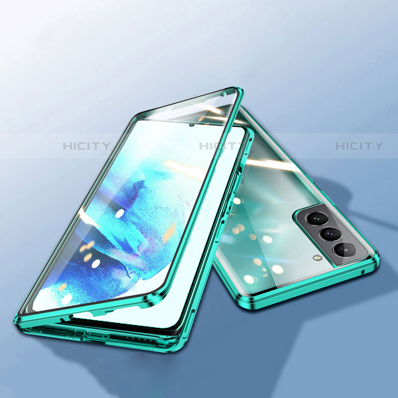 Custodia Lusso Alluminio Laterale Specchio 360 Gradi Cover M03 per Samsung Galaxy S22 5G