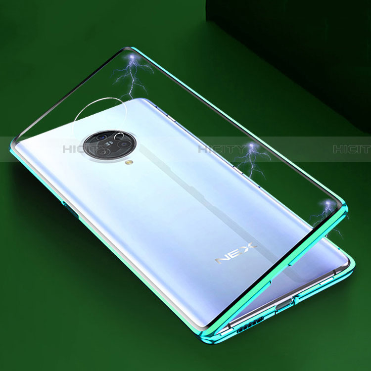 Custodia Lusso Alluminio Laterale Specchio 360 Gradi Cover M04 per Vivo Nex 3S