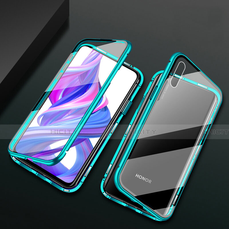 Custodia Lusso Alluminio Laterale Specchio 360 Gradi Cover M05 per Huawei Honor 9X