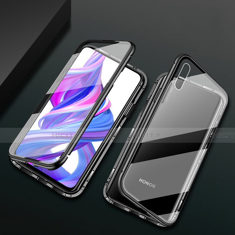 Custodia Lusso Alluminio Laterale Specchio 360 Gradi Cover M05 per Huawei P Smart Z (2019)