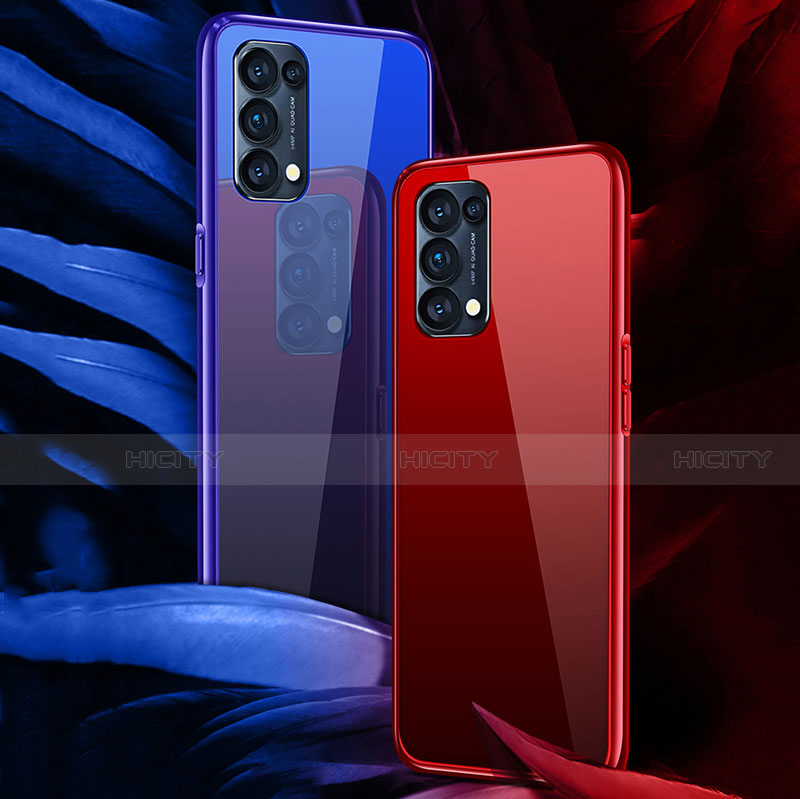 Custodia Lusso Alluminio Laterale Specchio 360 Gradi Cover M05 per Oppo Find X3 Lite 5G