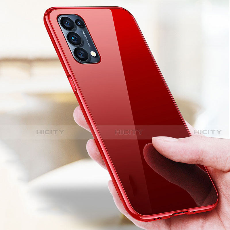 Custodia Lusso Alluminio Laterale Specchio 360 Gradi Cover M05 per Oppo Find X3 Lite 5G