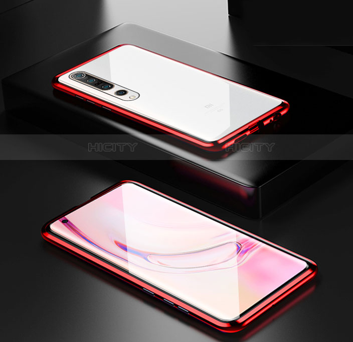 Custodia Lusso Alluminio Laterale Specchio 360 Gradi Cover M05 per Xiaomi Mi 10 Pro