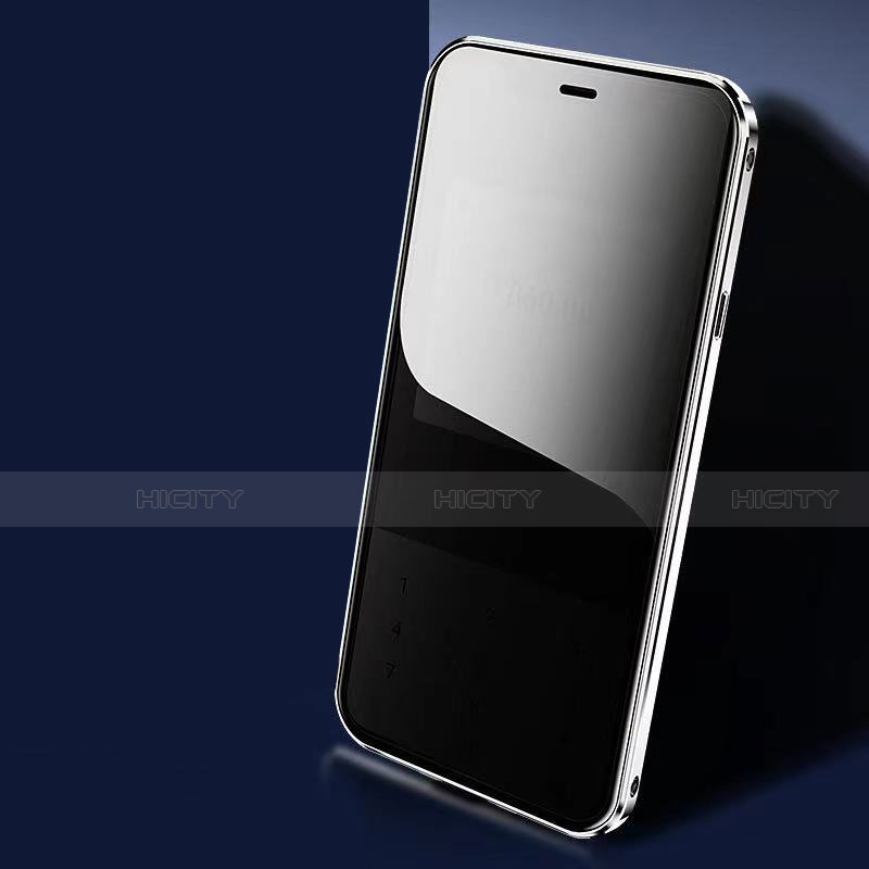 Custodia Lusso Alluminio Laterale Specchio 360 Gradi Cover M06 per Apple iPhone 13 Pro