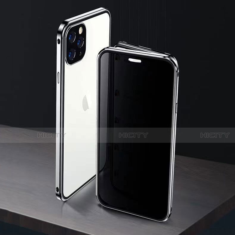 Custodia Lusso Alluminio Laterale Specchio 360 Gradi Cover M06 per Apple iPhone 13 Pro