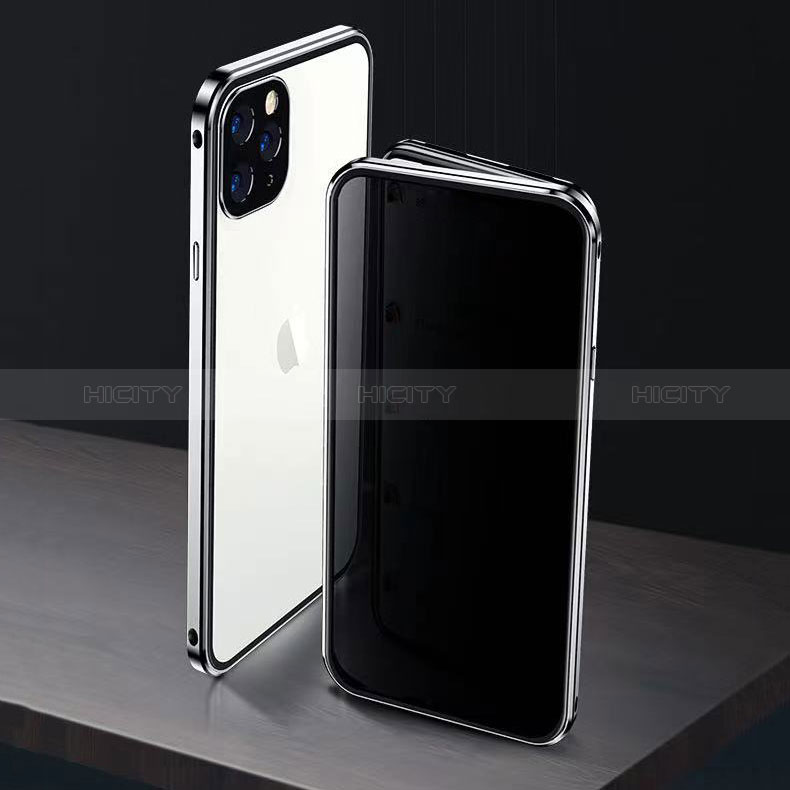 Custodia Lusso Alluminio Laterale Specchio 360 Gradi Cover M06 per Apple iPhone 14 Pro