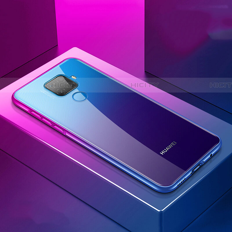 Custodia Lusso Alluminio Laterale Specchio 360 Gradi Cover M06 per Huawei Nova 5i Pro Viola