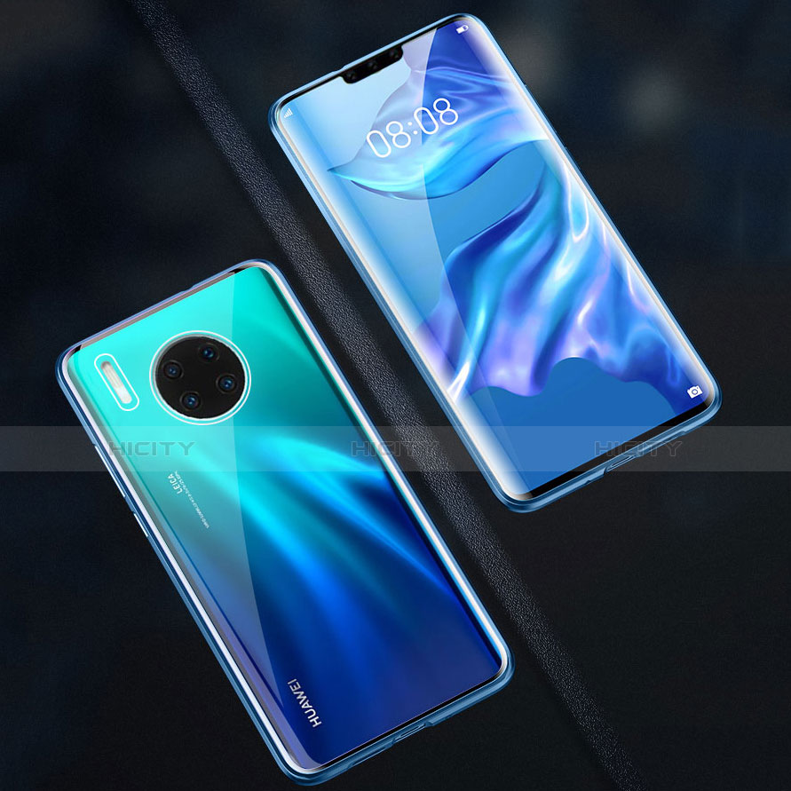 Custodia Lusso Alluminio Laterale Specchio 360 Gradi Cover M07 per Huawei Mate 30E Pro 5G