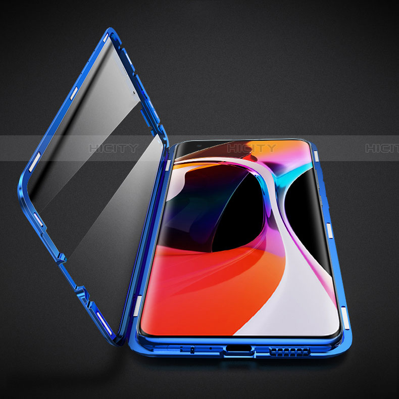 Custodia Lusso Alluminio Laterale Specchio 360 Gradi Cover M09 per Xiaomi Mi 10 Pro