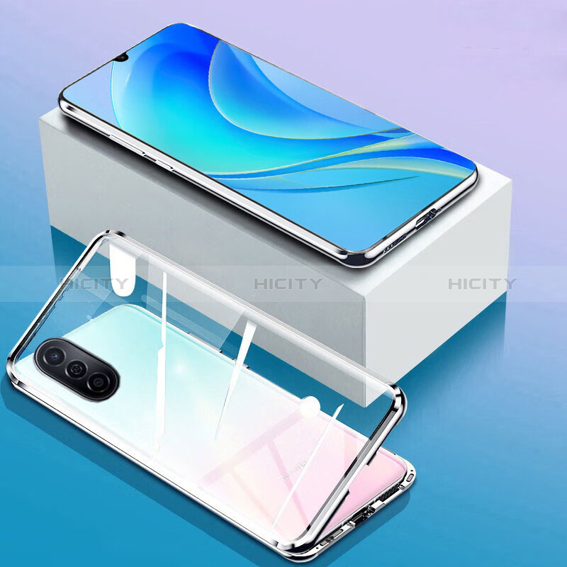 Custodia Lusso Alluminio Laterale Specchio 360 Gradi Cover P01 per Huawei Enjoy 50