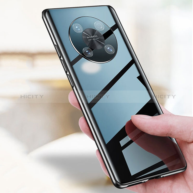 Custodia Lusso Alluminio Laterale Specchio 360 Gradi Cover P01 per Huawei Enjoy 50 Pro