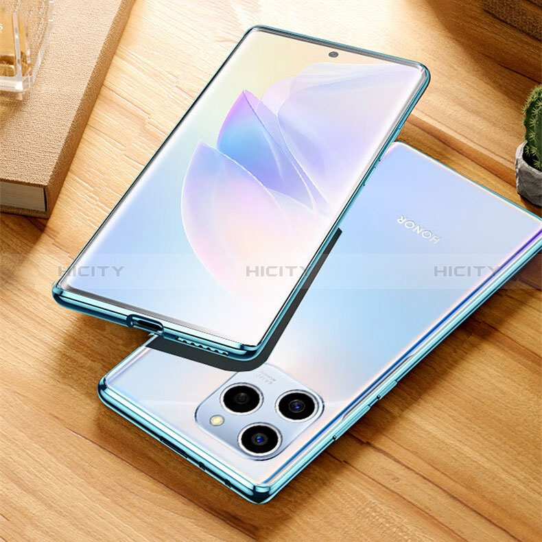 Custodia Lusso Alluminio Laterale Specchio 360 Gradi Cover P01 per Huawei Honor 60 SE 5G