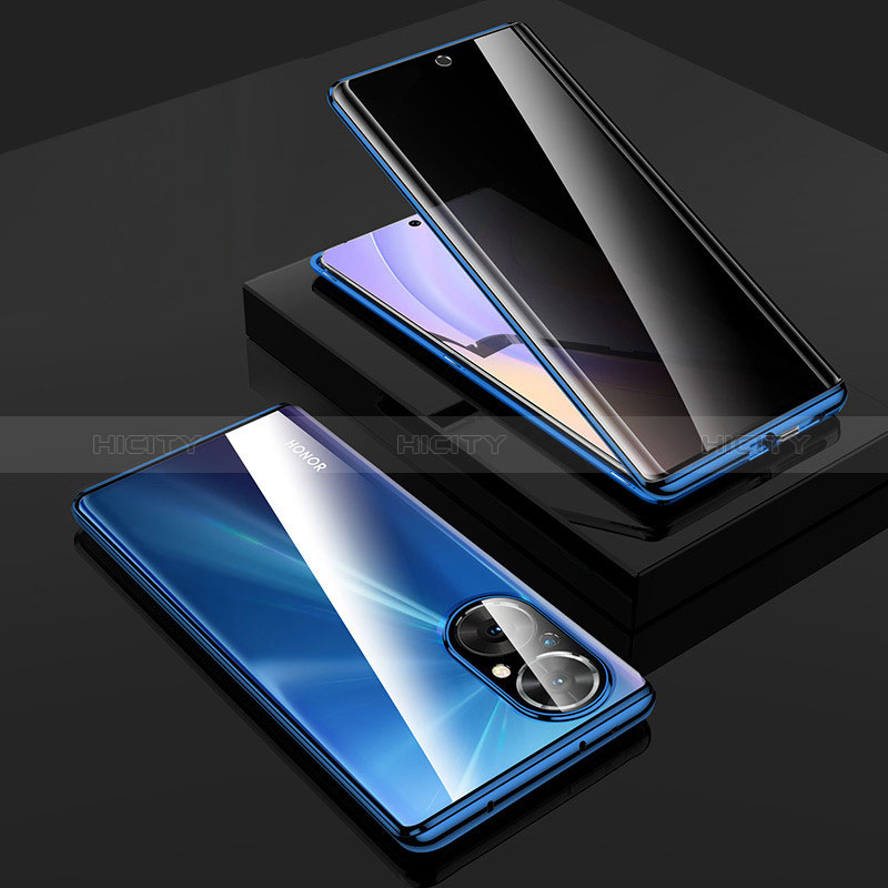 Custodia Lusso Alluminio Laterale Specchio 360 Gradi Cover P01 per Huawei Nova 9