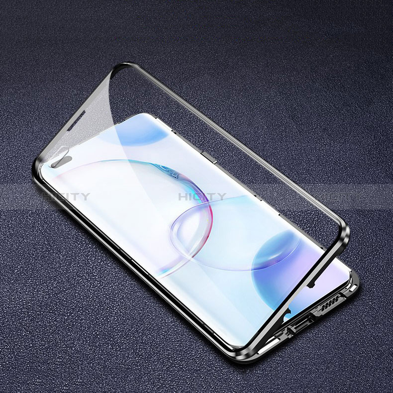 Custodia Lusso Alluminio Laterale Specchio 360 Gradi Cover P01 per Huawei Nova 9 Pro