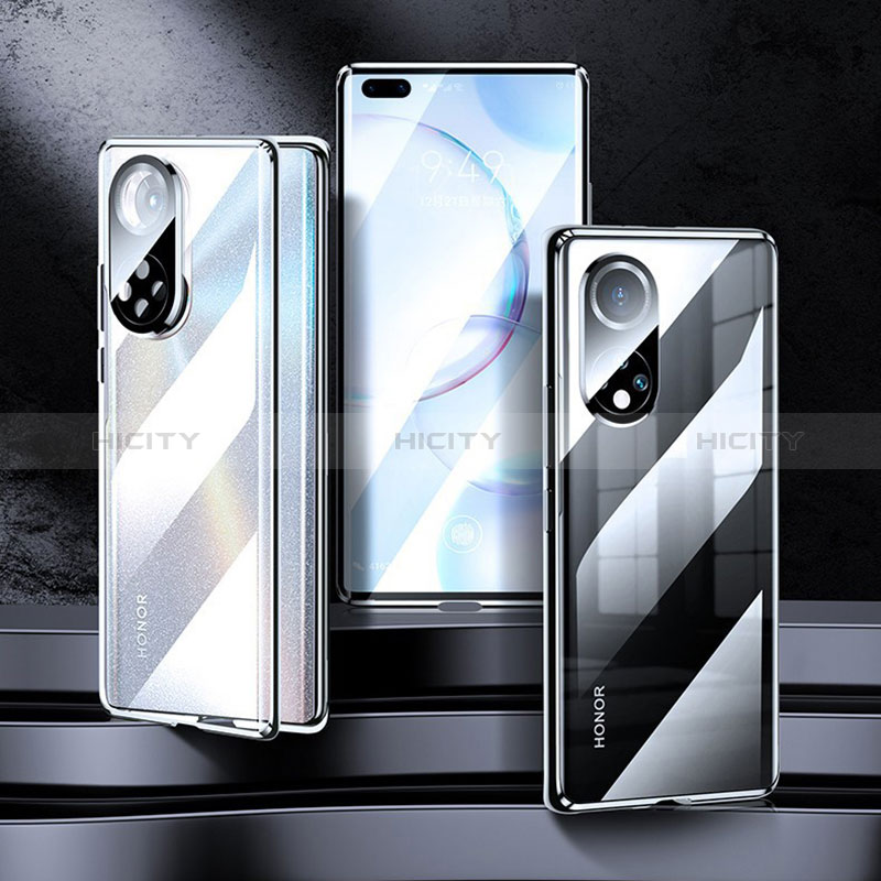 Custodia Lusso Alluminio Laterale Specchio 360 Gradi Cover P01 per Huawei Nova 9 Pro